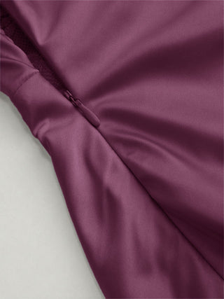 Satin Halter Neck Wrap High Rise Mermaid Maxi Dress