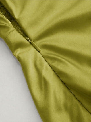 Satin Halter Neck Wrap High Rise Mermaid Maxi Dress