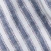 Cotton Stripe V-Neck Lace Panel Button Tie Back Peplum Cami Top