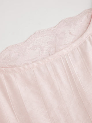 Oversized Square Neckline Lace Trim Mini Nightdress