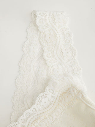 Pointelle Scoop Neck Ruched Lace Trim Lettuce Hem Cami Top