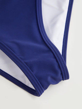 High Stretch Low Rise Binding Trim Cheeky Bikini Bottom