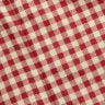 Cotton-blend Gingham V-neck Scallop Hem A-line Mini Dress