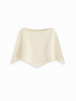 Knit Boat Neck Cloak Top & Lettuce Trim Shorts Set