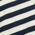 Cotton-blend Stripe Contrasting Binding Oversized Long Sleeve Tee