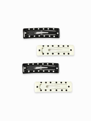 12PCS POLKA DOT HAIR CLIP SET