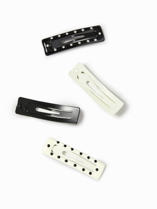 12PCS POLKA DOT HAIR CLIP SET