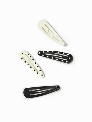 12PCS POLKA DOT HAIR CLIP SET