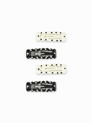 12PCS POLKA DOT HAIR CLIP SET