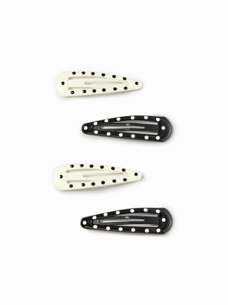 12PCS POLKA DOT HAIR CLIP SET