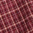 Cotton Gingham Mandarin Collar Puff Sleeve Bowknot Blouse