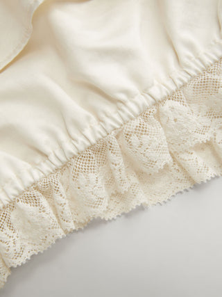 Mid Rise Ruffle Lace Trim Tiered Mini Skort