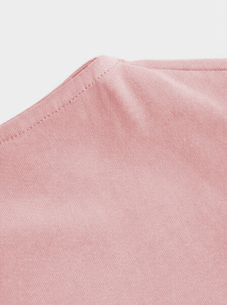 Cotton-blend Boat Neck Short Sleeve Tee