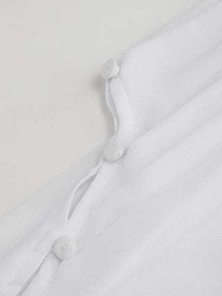 Satin High Neck Cape Sleeve Maxi Dress