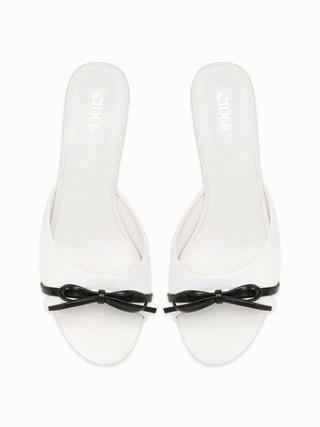 BOWKNOT KITTEN HEEL SANDALS For Date Party/Clubbing Wedding