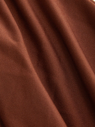 Cowl Neck Metal Detail Ruched Top