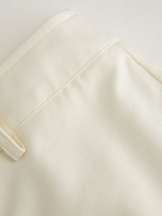 Linen-blend Halter Neckline Top & Mid Rise Shorts Set