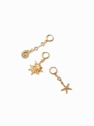 3PCS SHELL & STARFISH BIKINI CHARM For Party/Clubbing Vacation Beach