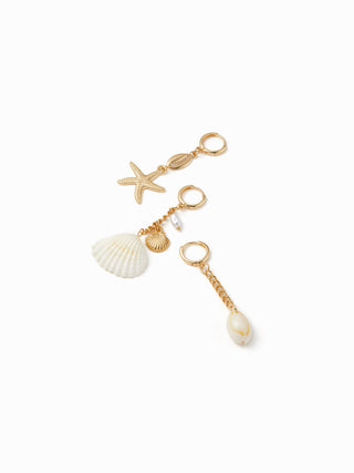 3PCS SHELL & STARFISH BIKINI CHARM For Party/Clubbing Vacation Beach