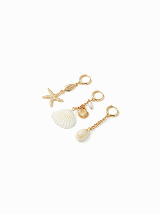 3PCS SHELL & STARFISH BIKINI CHARM For Party/Clubbing Vacation Beach