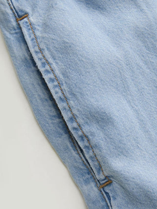 Denim Mid Rise Drawstring Ruched Wide Leg Jeans