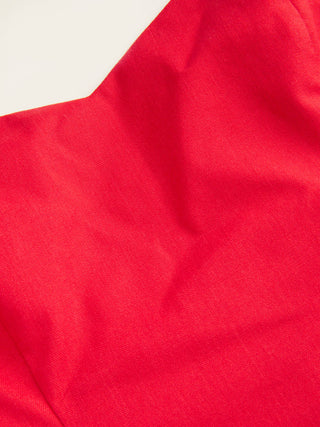 Linen-blend Halter Neckline Bowknot A-line Mini Dress