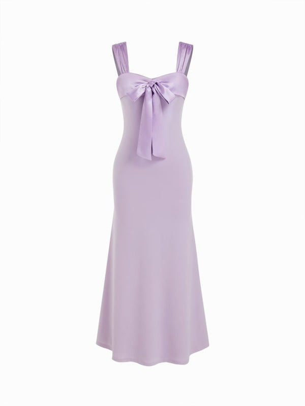 Sweetheart High Rise Bowknot Maxi Mermaid dresses