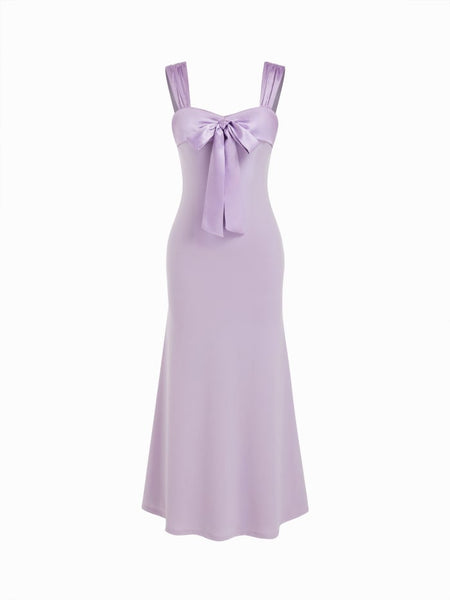 Sweetheart High Rise Bowknot Maxi Mermaid dresses
