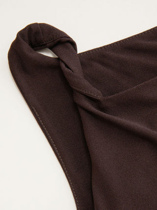 Knit Fabric Square Neck Zipper Back Pocket Romper