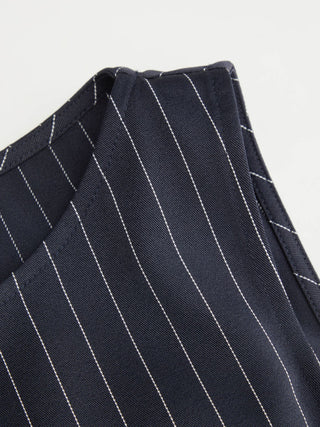 Stripe Boat Neck Asymmetrical Ruched A-line Mini Shift Dress
