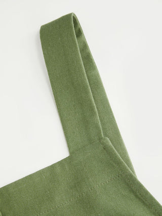 Woven Linen-blend Square Neck Mid Rise Drawstring Oversized Wide Leg Jumpsuit For Daily Casual Vacation