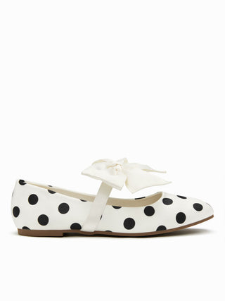 BOWKNOT & POLKA DOT MARY JANE FLATS For Date Party/Clubbing Picnic