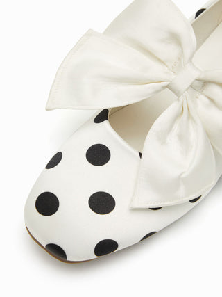 BOWKNOT & POLKA DOT MARY JANE FLATS For Date Party/Clubbing Picnic