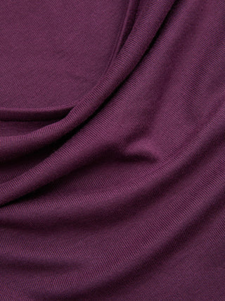 Boat Neck Mid-length Bell Sleeve Ruched Tee