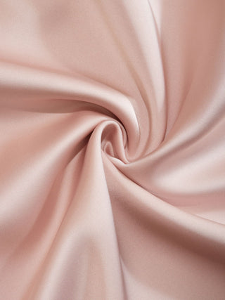 Satin Satin Square Neck Puff Sleeve Bowknot Babydoll Mini Dress For Daily Casual Date