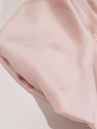 Satin Satin Square Neck Puff Sleeve Bowknot Babydoll Mini Dress For Daily Casual Date