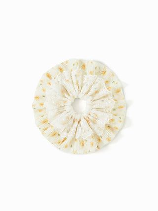 FLORAL LACE SCRUNCHIE For Daily Casual Date Picnic