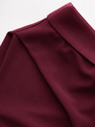 Jersey Boat Neck Ruched Crop Top