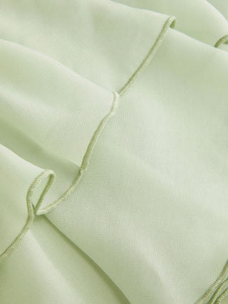 Chiffon Halter Neck Ruffle Maxi Strappy Dress