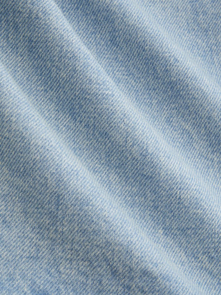 Denim Low Rise Washed Metal Detail A-line Mini Skort