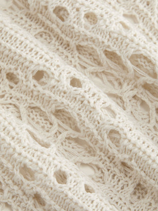 Crochet Knit Crochet Asymmetrical Neck Hollow Out Oversized Cape Top For Daily Casual Vacation