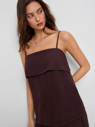 Square Neck Oversized Cami Top & Mid Rise Wide Leg Trousers Set