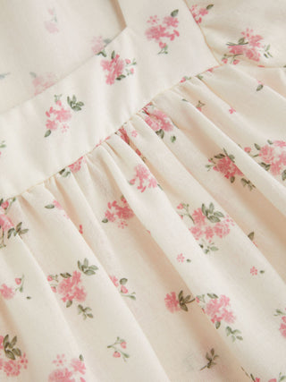 Square Neck Solid Ruffle Knotted Short Sleeve Blouse