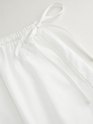 Chiffon Cotton-blend Mid Rise Lace Trim A-line Maxi Skirt For Daily Casual Vacation