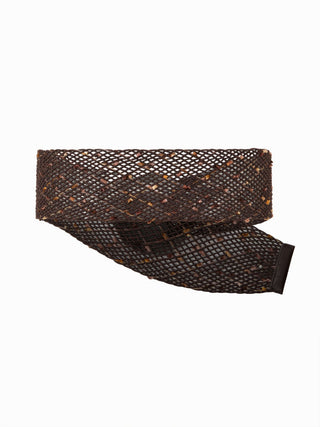 STONE DECOR WOVEN BUCKLE BELT