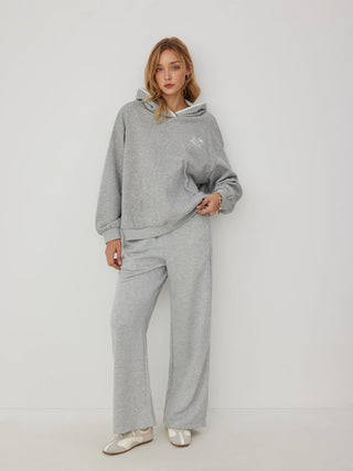 Cotton-blend Terry Slogan Oversized Hoodie