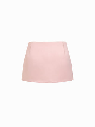 Satin Low Rise A-line Mini Skort