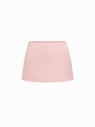 Satin Low Rise A-line Mini Skort