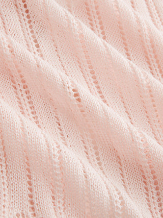 Knit Textured V-neck Bell Sleeve Cardigan