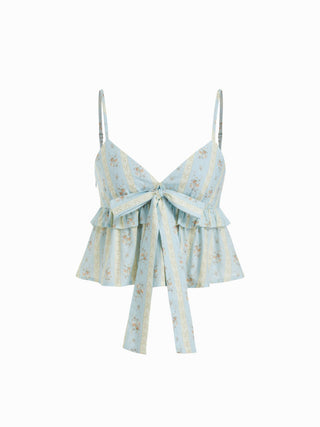 Summer Dress Summer Dresses Euro Summer beachwear swimsuits Woven Cotton-blend Floral Oversized Crop Top & High Rise Wide Leg Loungewear Set For Home Bedroom